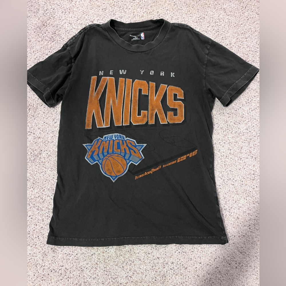 New York Knicks Washed Black T-Shirt